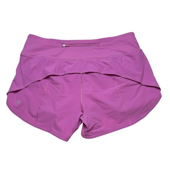Lululemon Speed Up Mid-Rise Short *4" Magenta Glow - Picture 4 of 8